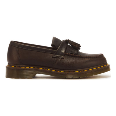 Mens Dr. Martens Adrian Ambassador Dark Brown Soft Leather Loafers - Dark Brown