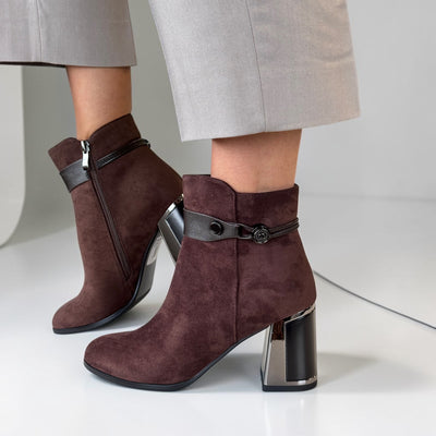 Womens Redz R1851 Brown Ankle Boots - Brown