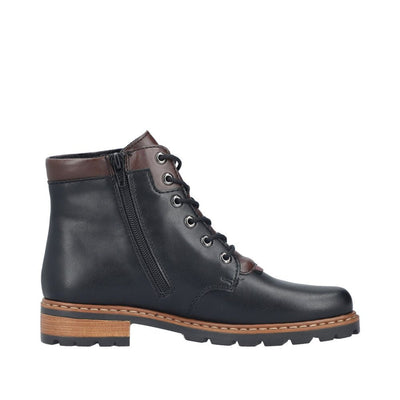 Womens Rieker Z9340 Black Boots - Black