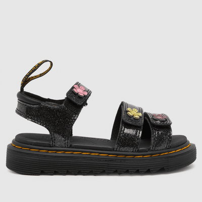 Dr Martens Junior Klaire Coated Sandals - Black