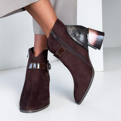 Womens Redz ABP91101 Ankle Boots - Brown
