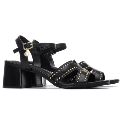 Womens Xti 145464 Block Heel Sandals - Black