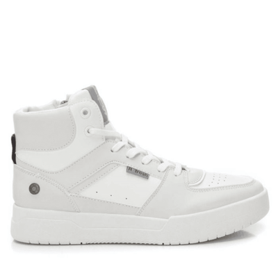 Womens Refresh White & Grey High Top Trainers - White