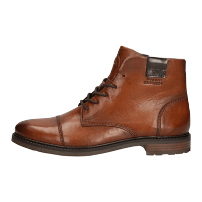 Bugatti Mens 9573E Marcello Tan Leather Ankle Boots - Cognac - Tan