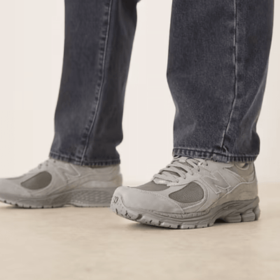 Mens New Balance 2002 Trainers - Slate Grey with Dark Silver Metallic