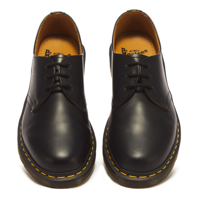 Unisex Dr. Martens 1461 Smooth Leather Black Oxford Casual Lace-up Shoes - Black