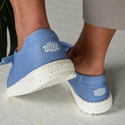 Womens HEYDUDE Wendy Stretch Canvas - Hydrangea Blue