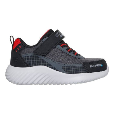 Little Kids Boys Skechers 406338N Bounder - Venture Squad Black Waterproof Trainers - Black
