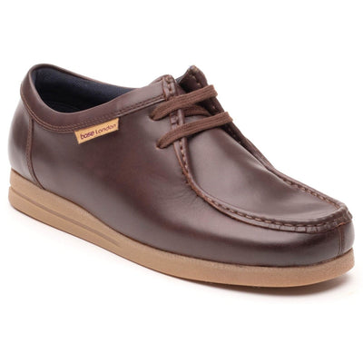 Mens Base London Koko Casual Lace-up Shoes - Chestnut