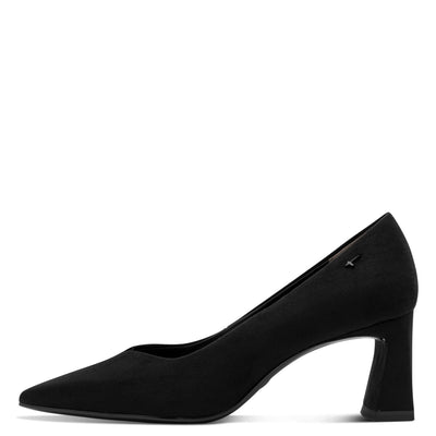 Womens Tamaris 22453 Black Block Heels - Black
