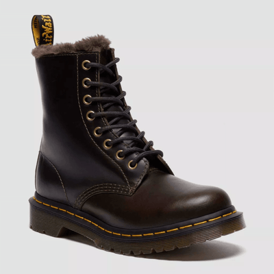 Womens Dr Martens 1460 Serena Fur Lined Boots - Taupe