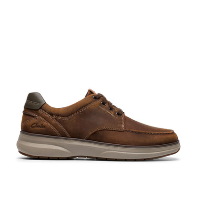 Mens Clarks Mullan Moc Casual Lace-up Shoe - Beeswax