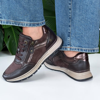 Womens Refresh 176088 Brown Trainers - Brown