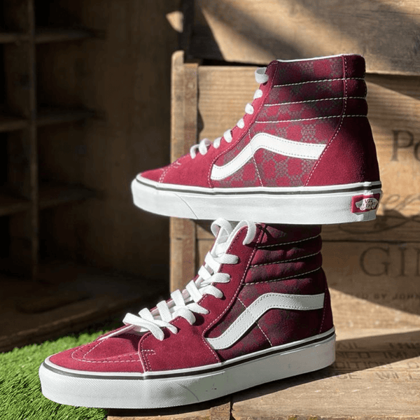 Vans Mens Monogram Sk8-Hi Trainers - Port Royale-Red