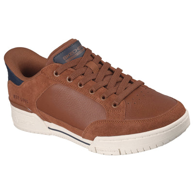 Mens Skechers 254204 Casual Lace-up Recoil Shoe - Brown