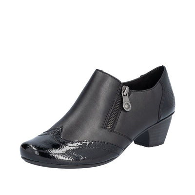 Womens Rieker 41757 Black Shoe Boots - Black