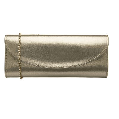 Lotus Claire Rounded Clutch Bag - Gold