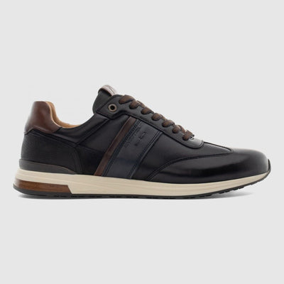 Mens Ambitious SLOW Panel Black Trainers - Black