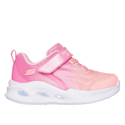 Skechers Infants Sola Glow Colour Breeze Trainers - Pink Multi