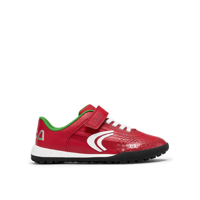 Boys Clarks CICA Goal Kid Football Shoes - Red