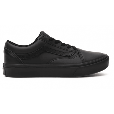 Vans Kids Comfycush Old Skool Black Lace Trainer - Black