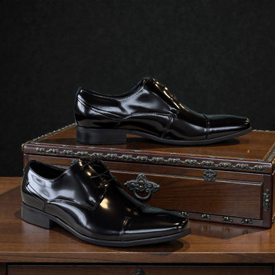Mens Escape Velvit Elvis Formal Lace-up Shoe - Schwarz