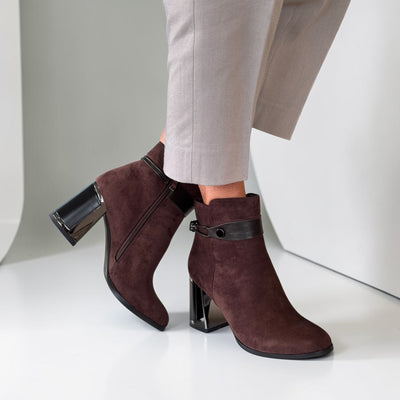 Womens Redz R1851 Brown Ankle Boots - Brown