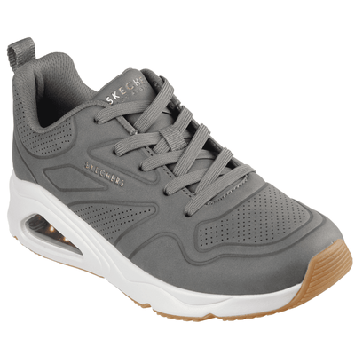 Womens Skechers Tres-Air Uno Bubble Trainers - Olive