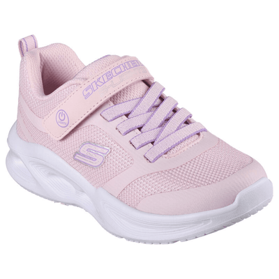 Skechers Girls Sola Glow Light Pink Light Up Trainers - Light Pink