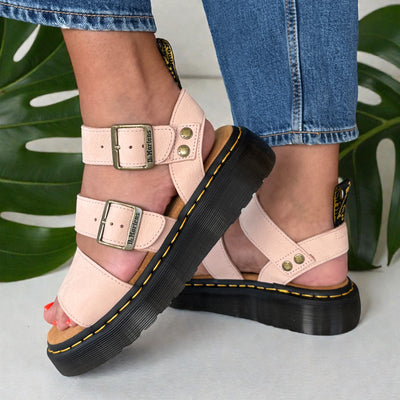Womens Dr Martens Gryphon Quad Sandals - Pink