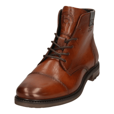 Bugatti Mens 9573E Marcello Tan Leather Ankle Boots - Cognac - Tan
