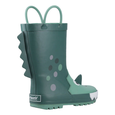 Kids Cotswold Puddle Boot 3D Wellingtons - Dino