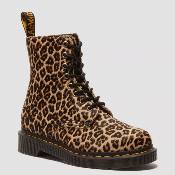 Womens Dr Martens 1460 Hair Lace Up Boots - Leopard
