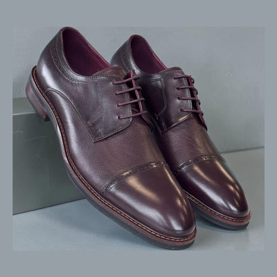 Mens Escape Good Magic Formal Lace-up Shoes - Bordo