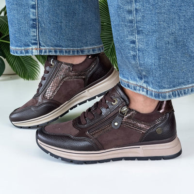 Womens Refresh 176088 Brown Trainers - Brown