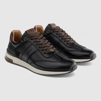 Mens Ambitious SLOW Panel Black Trainers - Black