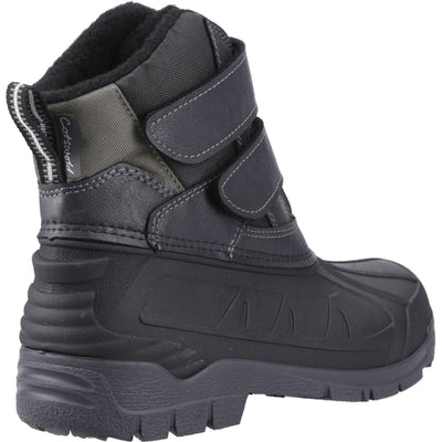 Womens Cotswold Kempsford Black Waterproof Snow Boots - Black