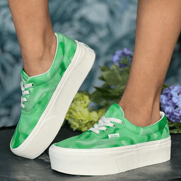 Womens Vans Era Stackform Trainers - Green