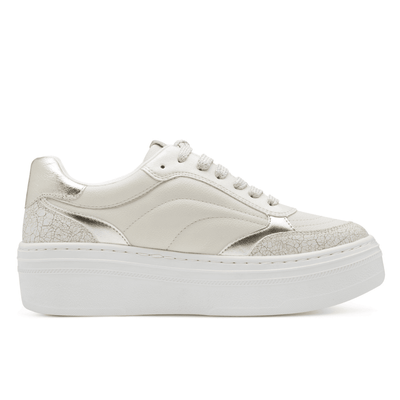Womens Tamaris 23756 Platform Trainers - White