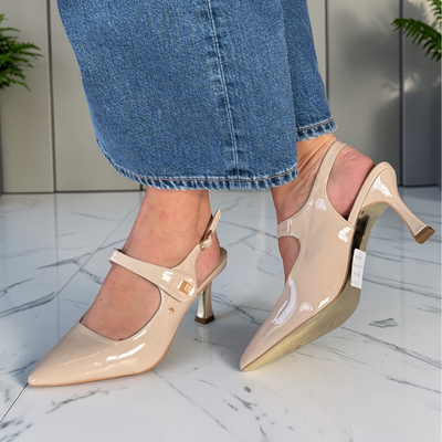 Womens Kate Appleby Parciau Pointed Toe Slingback Heels - Baileys