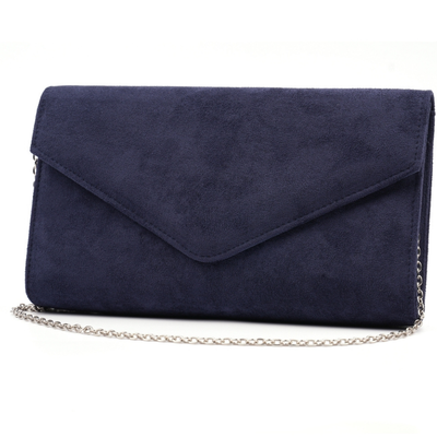 Lunar Phillipa/Pia Microfiber Clutch Bag - Navy