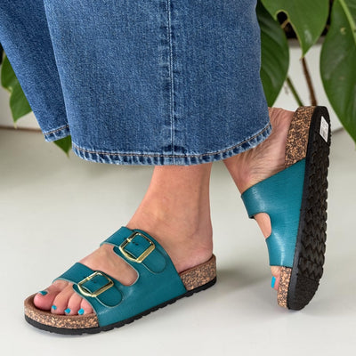 Womens Heavenly Feet Harmony2 Sandals - Ocean