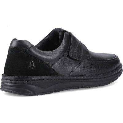 Mens Hush Puppies Forde Touch Fastening Casual Shoes - Black