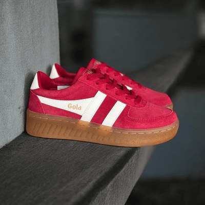 Womens Gola Grandslam Gumsole Trainers - Red