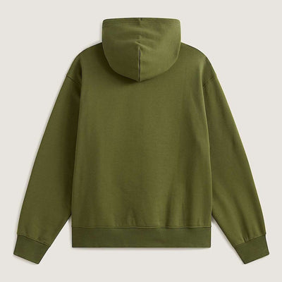 Mens Vans Left Chest II Pullover Loose Fit Hoodie - Khaki