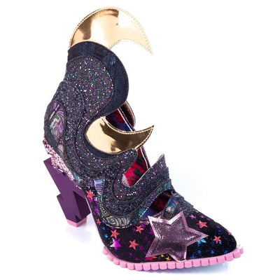 Womens Irregular Choice Galactic Thunder Black - Black