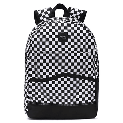 Vans Construck Skool Black and White Check Backpack - Black and White