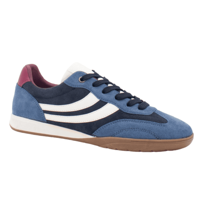 Womens Lloyd & Pryce Gaudin Suedette Gumsole Trainers - Admiral Sky Mix