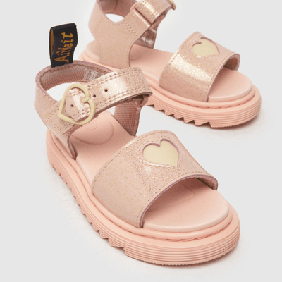 Dr Martens Toddlers Marlowe Hearts Sandals - Pink