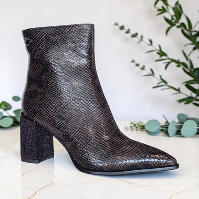 Womens Redz R1778 Brown Ankle Boots - Brown